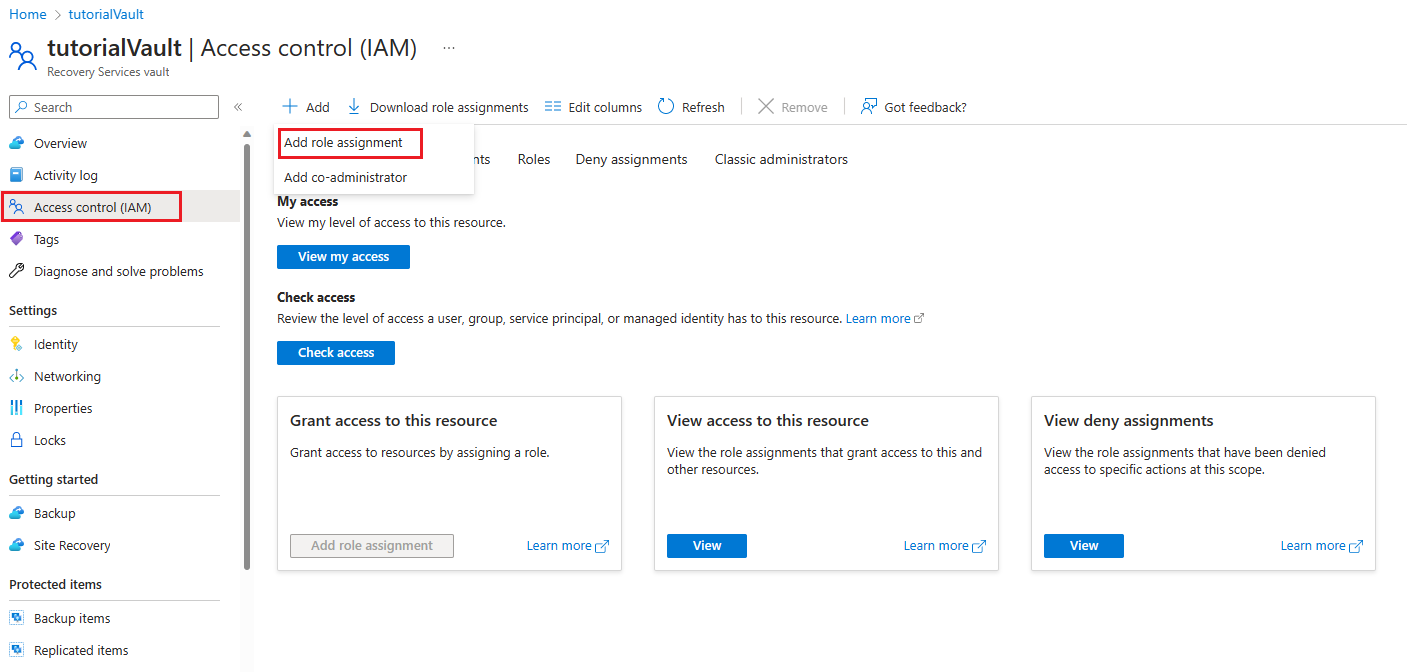 IAM の設定ページを示すスクリーンショット。