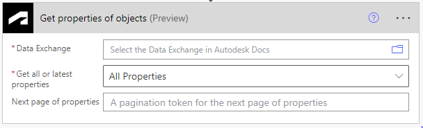 Data Exchange プロパティ