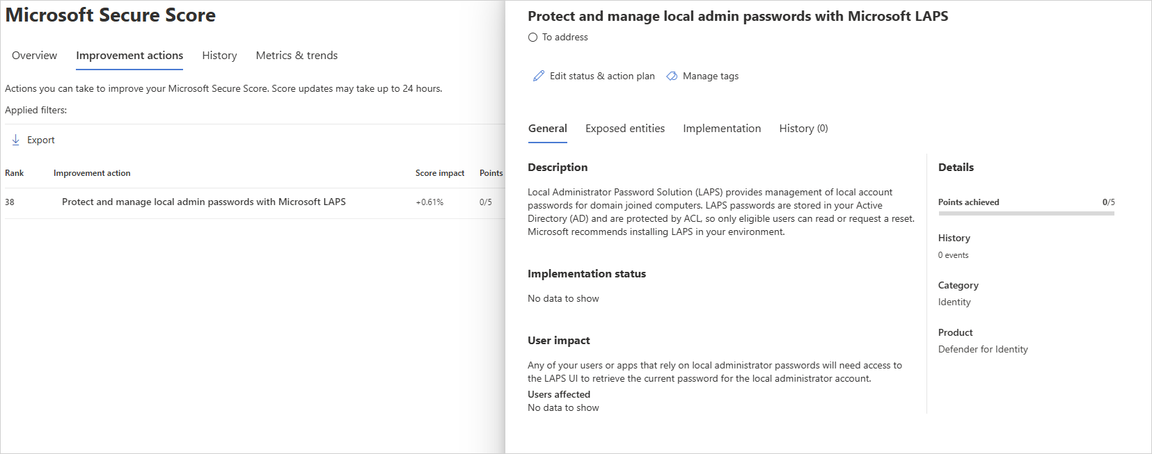 See which domains have devices unprotected by LAPS.