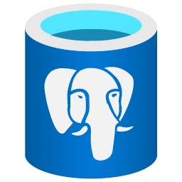 AzurePostgreSQL ロゴ。