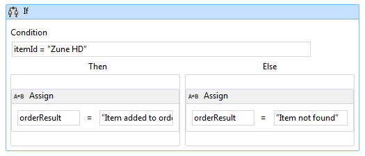 サービス呼び出しの結果の割り当て