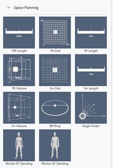 空間プランニングの 3D モデル