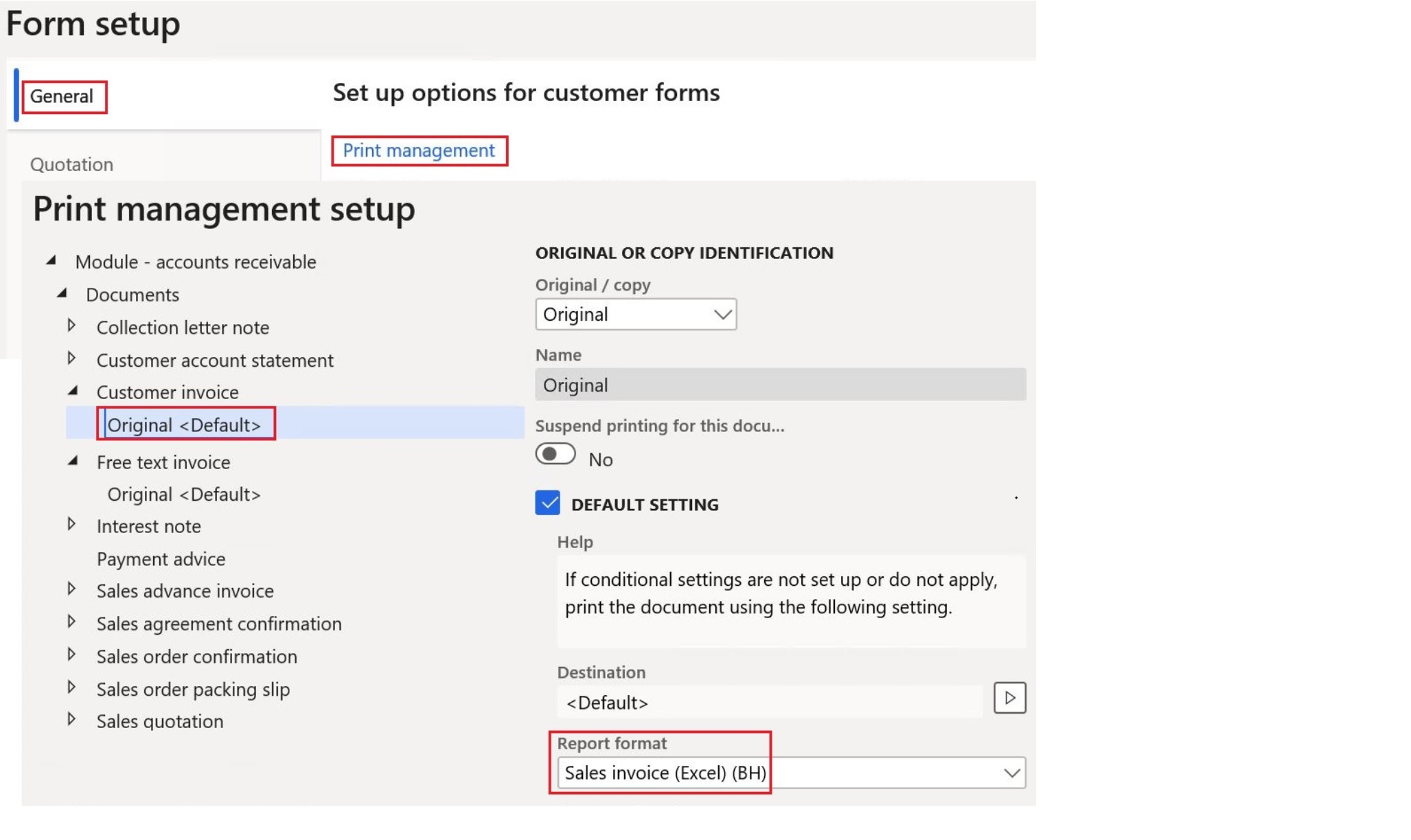 Configuring Print management.