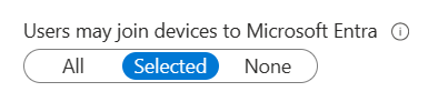ユーザーがデバイスを Microsoft Entra ID に参加させる可能性がある