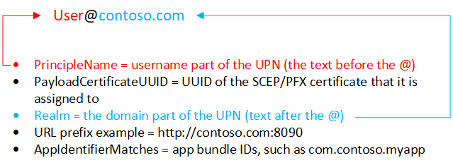 Microsoft Intuneの iOS/iPadOS ユーザー名 SSO 属性