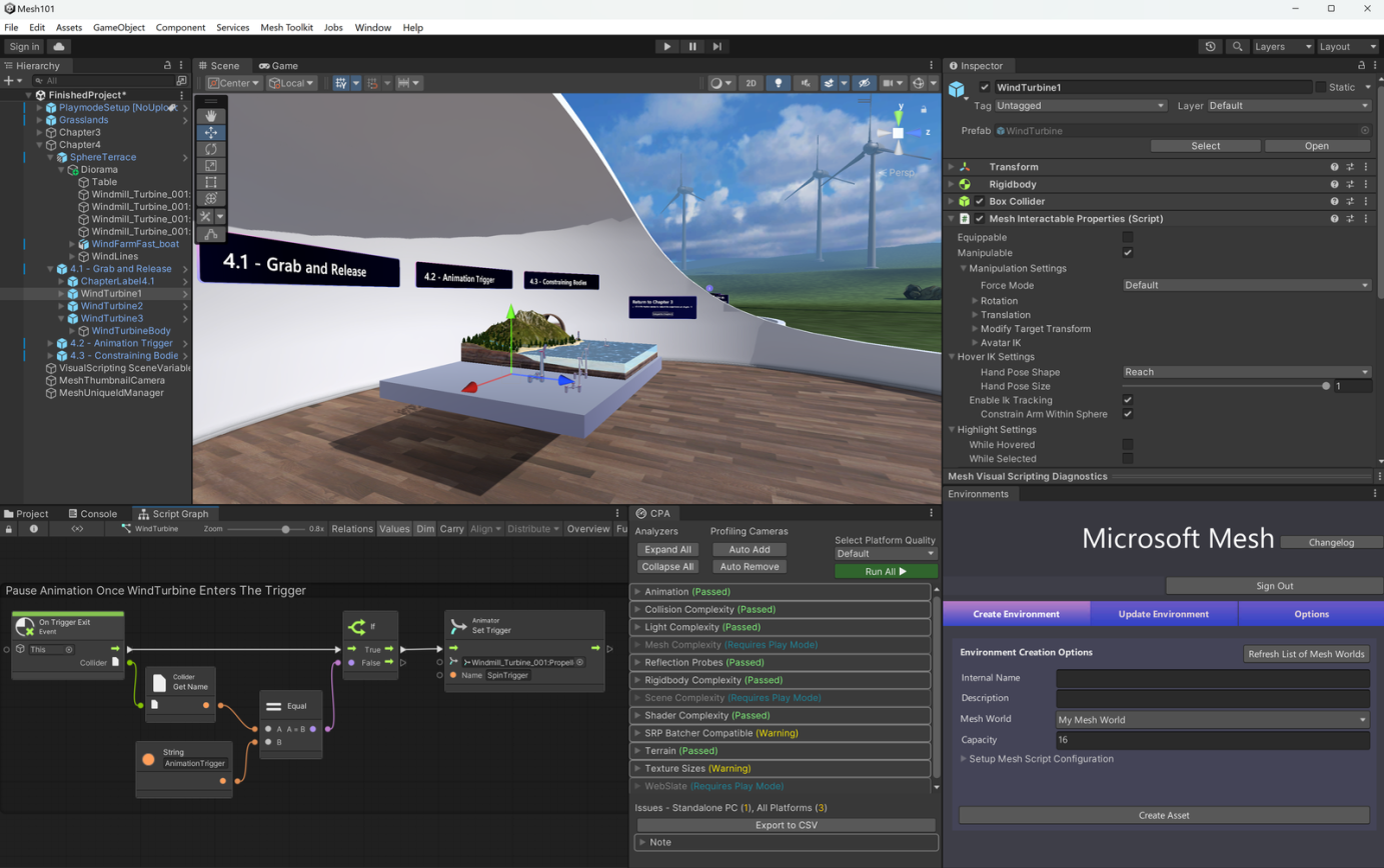 Mesh 用 Unity 開発環境の概要イメージ