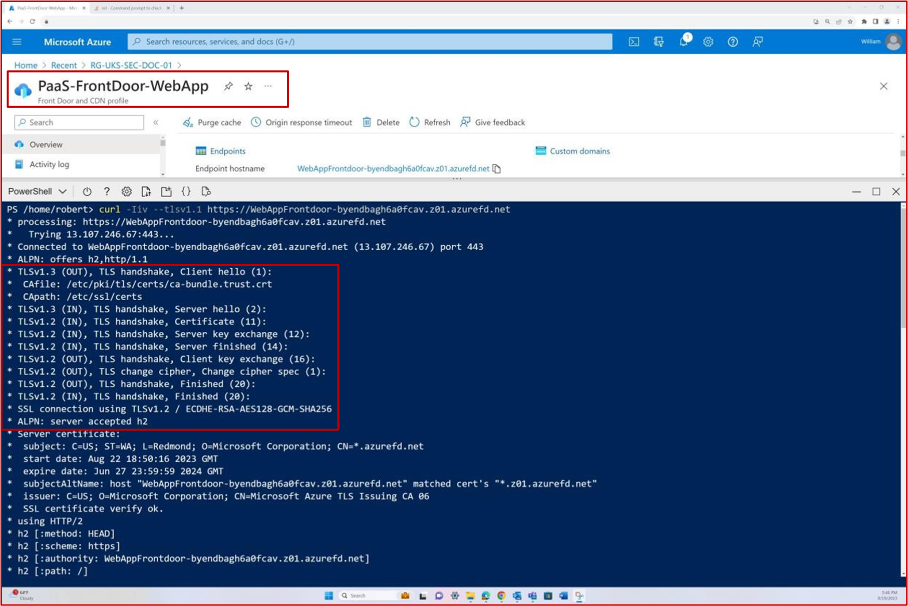 Azure Web アプリの構成設定