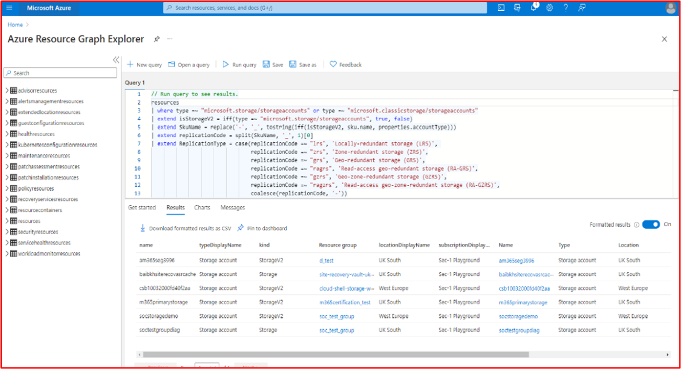 クエリが実行された ISV データの場所を示すスクリーンショット2