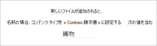 完了したステートメントを示すルール ステートメント ページのスクリーンショット。