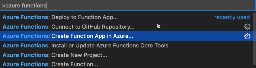 Azure で Function App を作成する