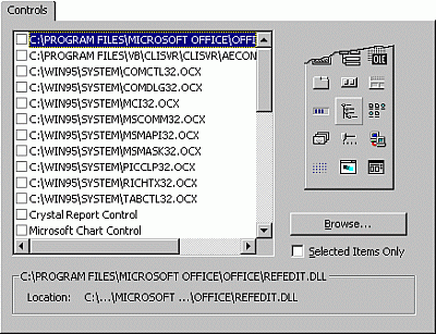 [コントロール] タブ