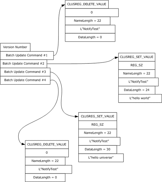 Client-issued registry update