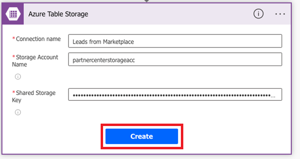 [Azure Table Storage] ウィンドウ