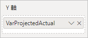視覚エフェクト ペインの VarProjectedActual 値。