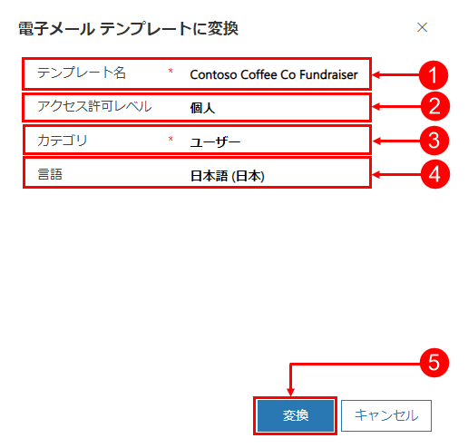 メールをテンプレート化する方法。