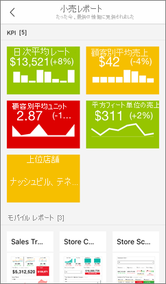 Reporting Services サンプルのスクリーンショット。