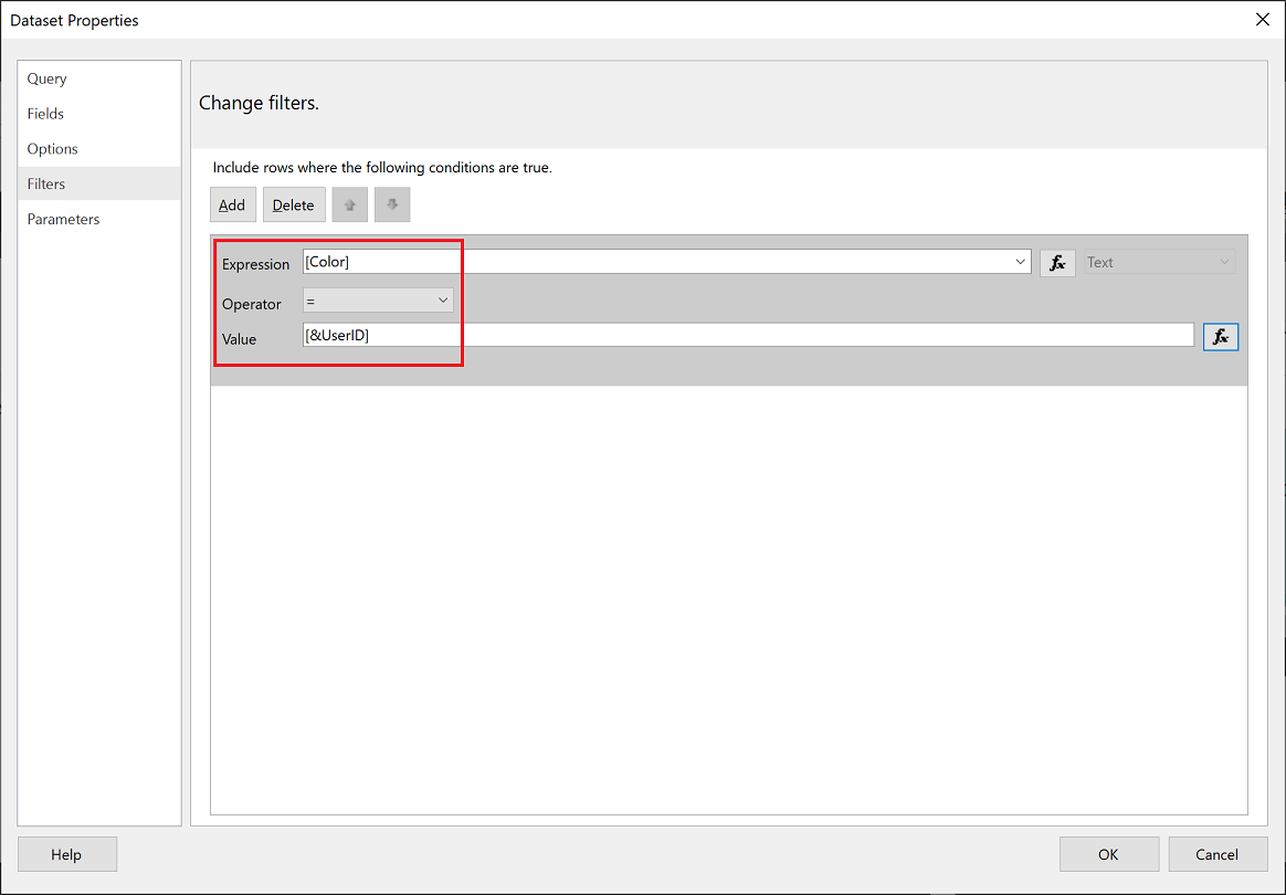 Power BI Report Builder のセマンティック モデルのプロパティ