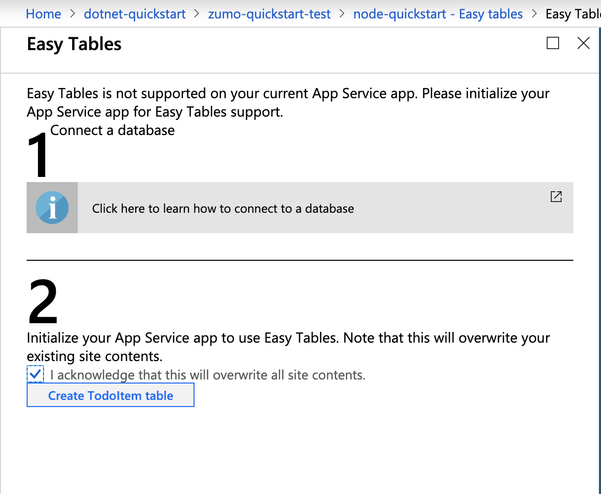 Node Easy Tables の構成