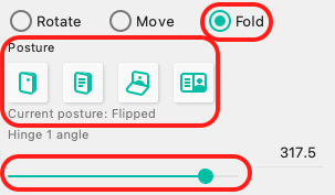 Hinge angle sensor slider