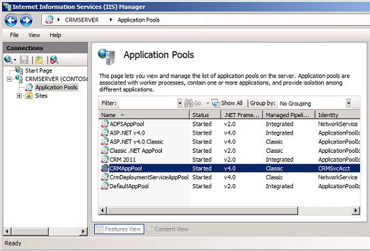 IIS Application Pools