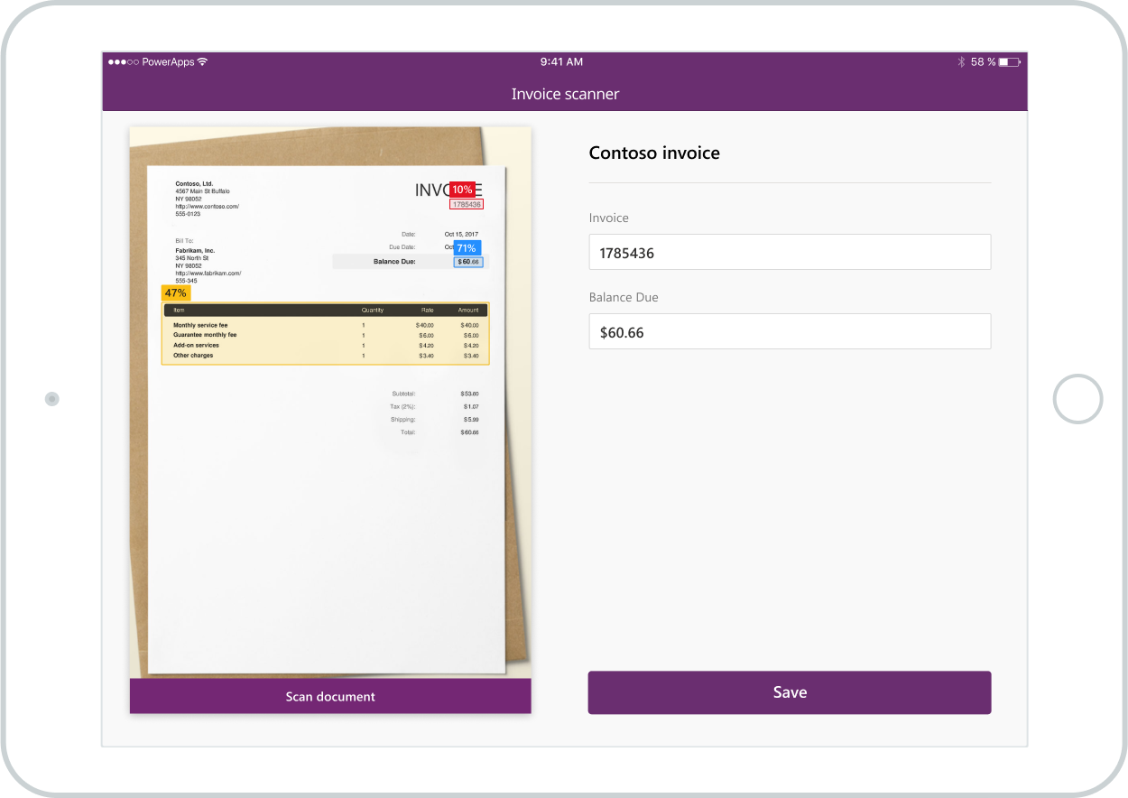 Invoice scanner