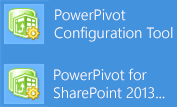 2 つの PowerPivot 構成ツール