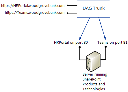 Two SharePoint Web apps using different ports