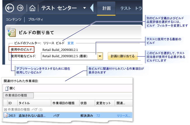 ビルドの選択