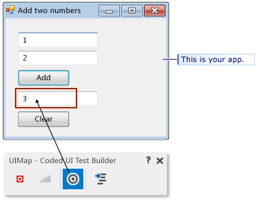 要素を対象としたコード化された UI テスト