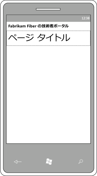 電話レイアウトのマスター スライドに追加されたテキスト