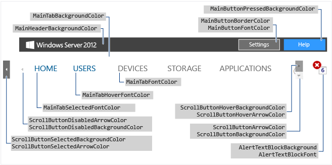 Windows Server Essentials Navigation Pane