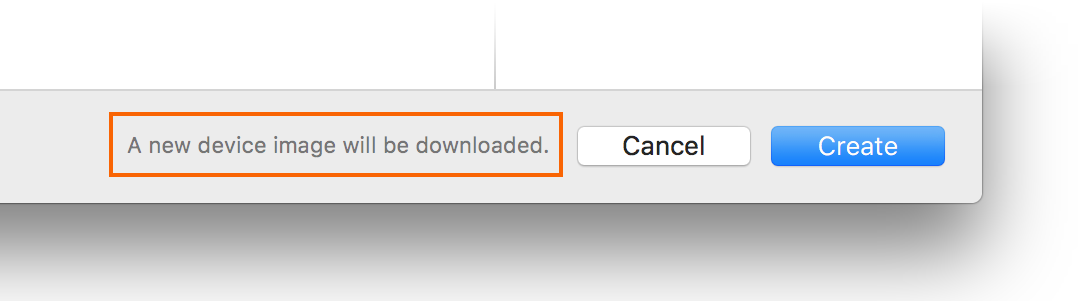 A new device image will be downloaded