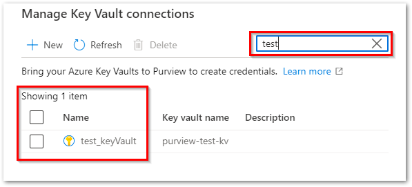 Key Vault を検索する