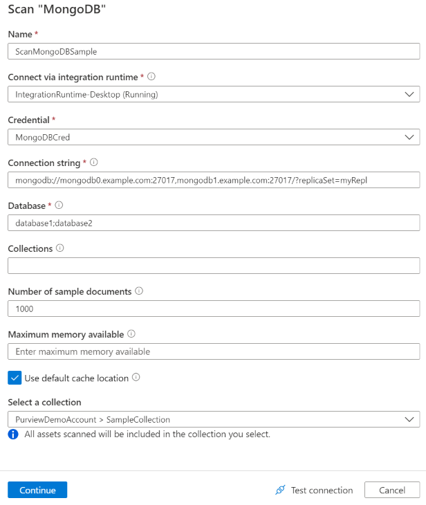 scan MongoDB