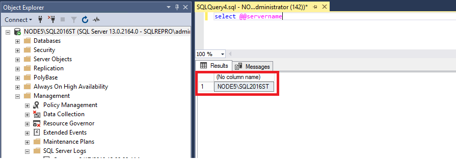 SQL Server 名を問い合わせる