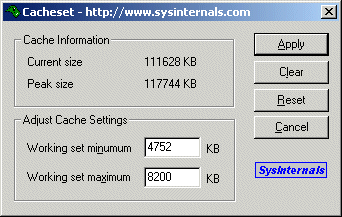 CacheSet のスクリーンショット