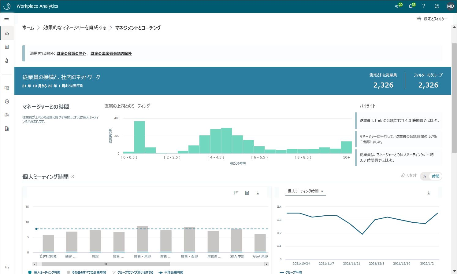 統計を調べる。