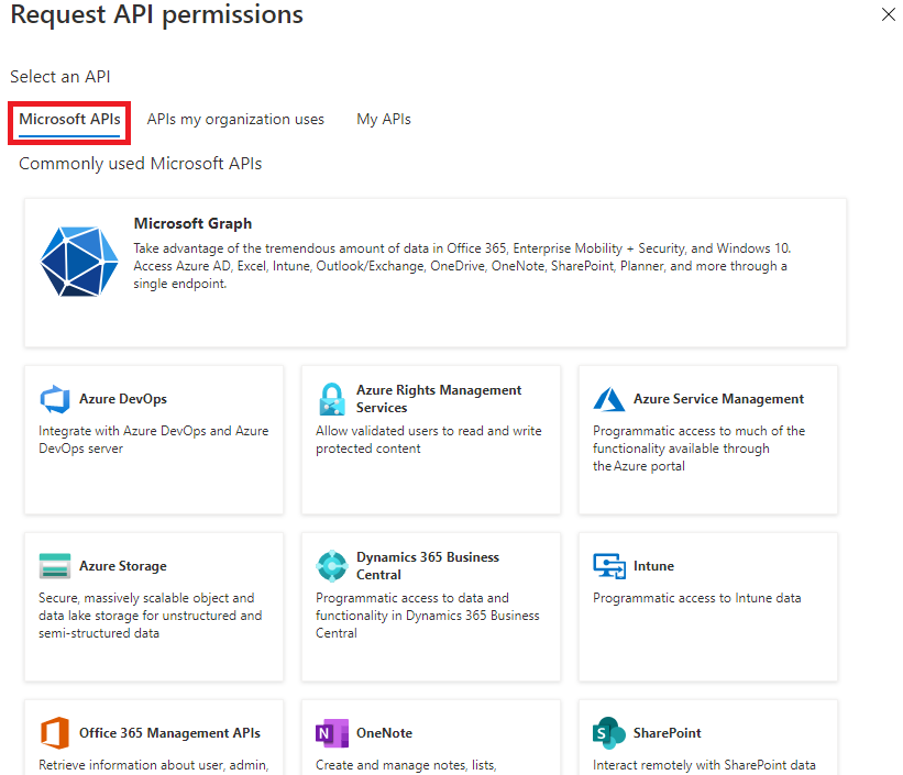 Microsoft API