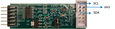 I2C アダプターの画像。