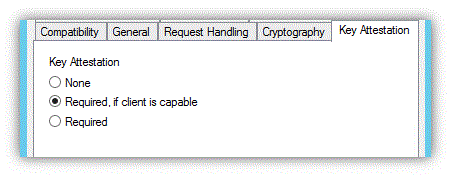 構成証明のモードを示すスクリーンショット。