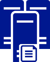 ファイル サーバーの図。