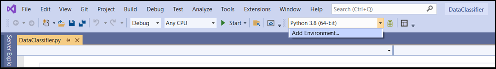 Python interpreter selection