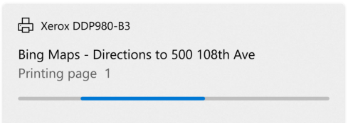 ProgressBar の不確定状態の例