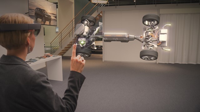 HoloLens のボルボ カーズエクスペリエンス