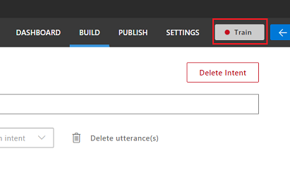 LUIS をトレーニングする