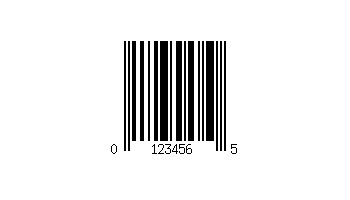 サンプル バーコード - UPC E