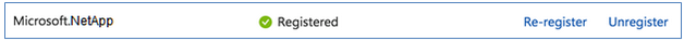 등록된 Microsoft.NetApp