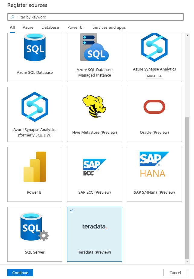 Teradata 옵션 등록