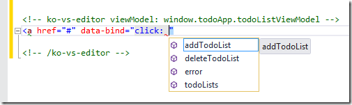 Knockout Intellisense