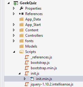  만든Init.min.js 파일을 만든